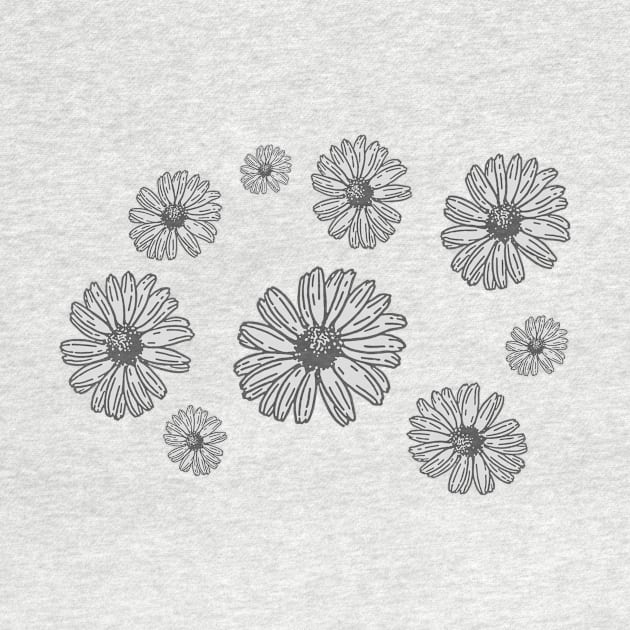 Daisy Flower Pattern - Floral by LukjanovArt